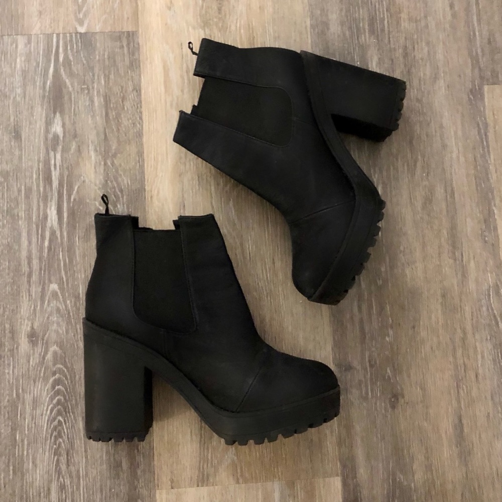 Black booties by HM